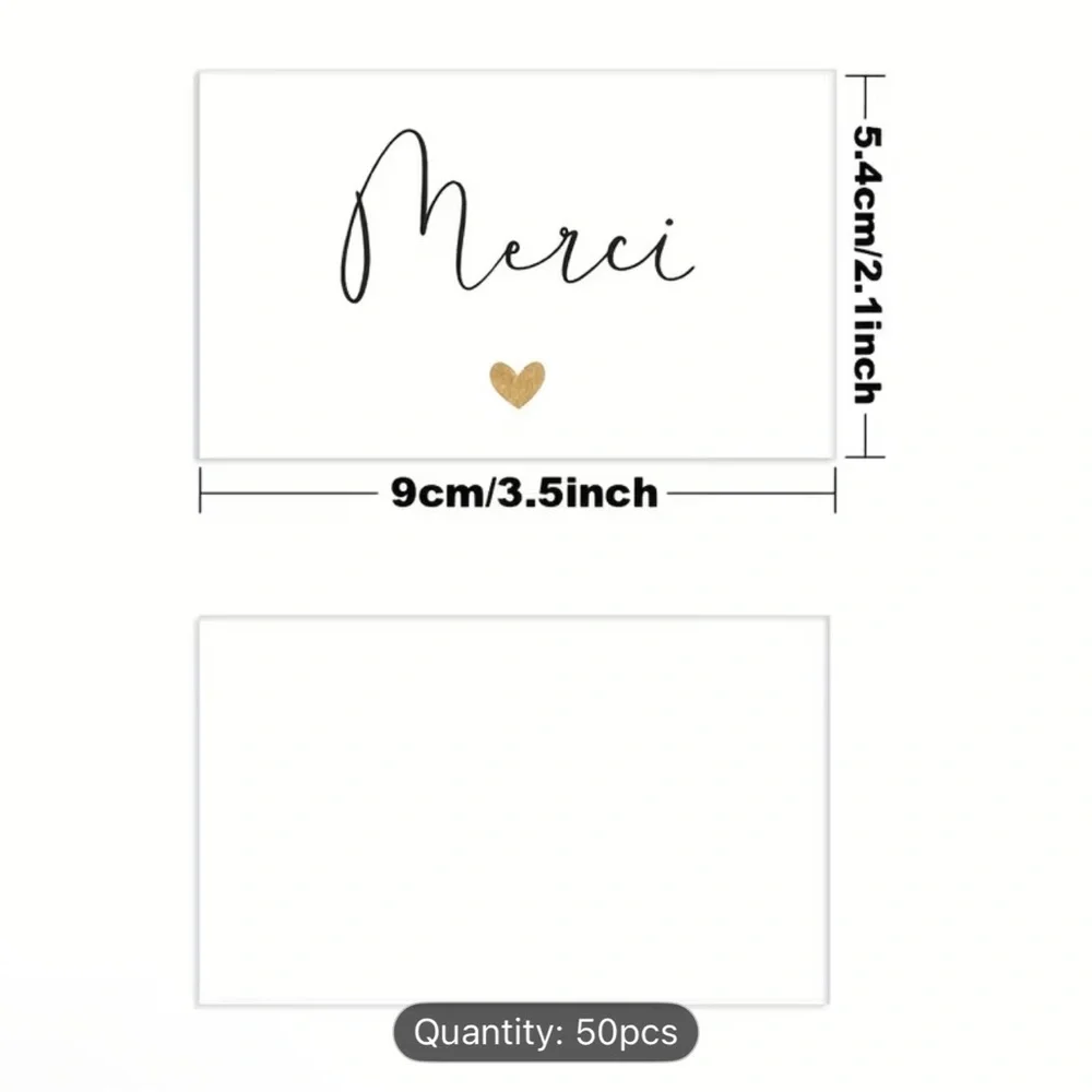 French Thank You! Cards 50